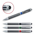 2-in-1 Gun Metal Stylus Ballpoint Pen